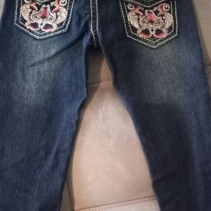 Girls Fashionable Denim Jeans; Size 5